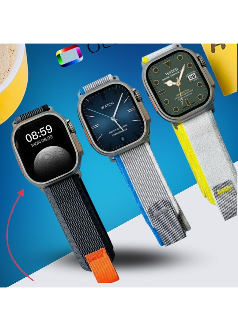 Wearfit Pro - N8 Ultra Smart Watch With 2 Strap Series 8 49mm for men's and women's Waterproof Smartwatch Bluetooth Health Fitness Tracker Sport Watch - Image 1