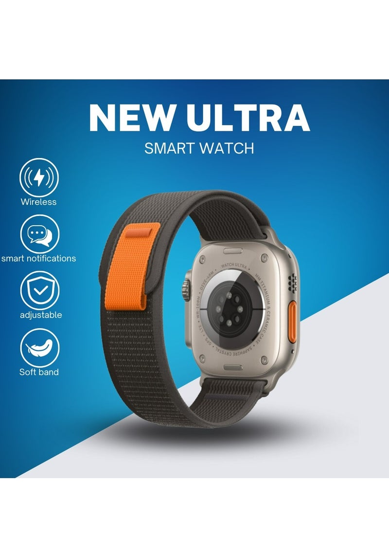Wearfit Pro - N8 Ultra Smart Watch With 2 Strap Series 8 49mm for men's and women's Waterproof Smartwatch Bluetooth Health Fitness Tracker Sport Watch - Image 1