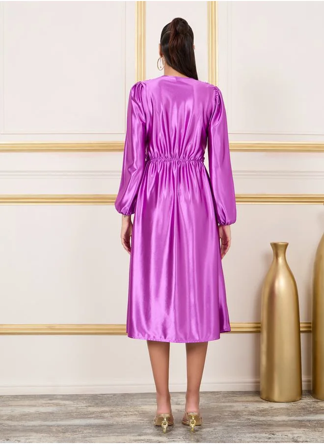 ستايلي Satin Midi Dress