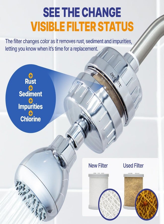 ATOJET Aqua Detox Shower Filter Influenced by Korea’s Beauty Tradition - Relieves dryness and irritation while improving skin and hair health - CHROME (JNE600C-SNG-DTX) - Image 5