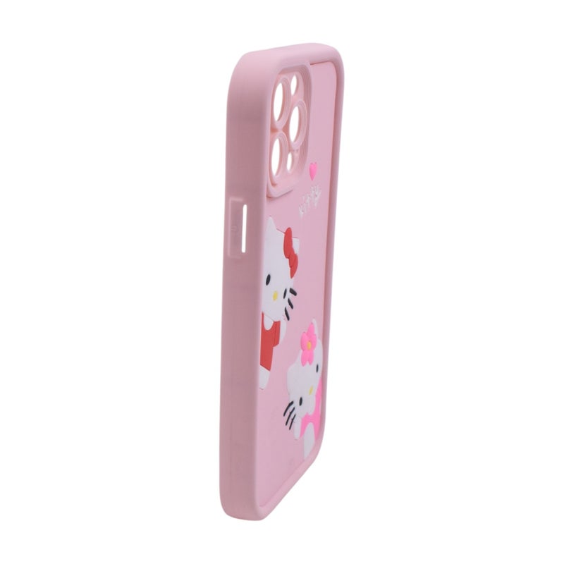 Hello Kitty Plastic Back Cover For Apple iPhone 13 Pro Max - Multicolour - Image 2