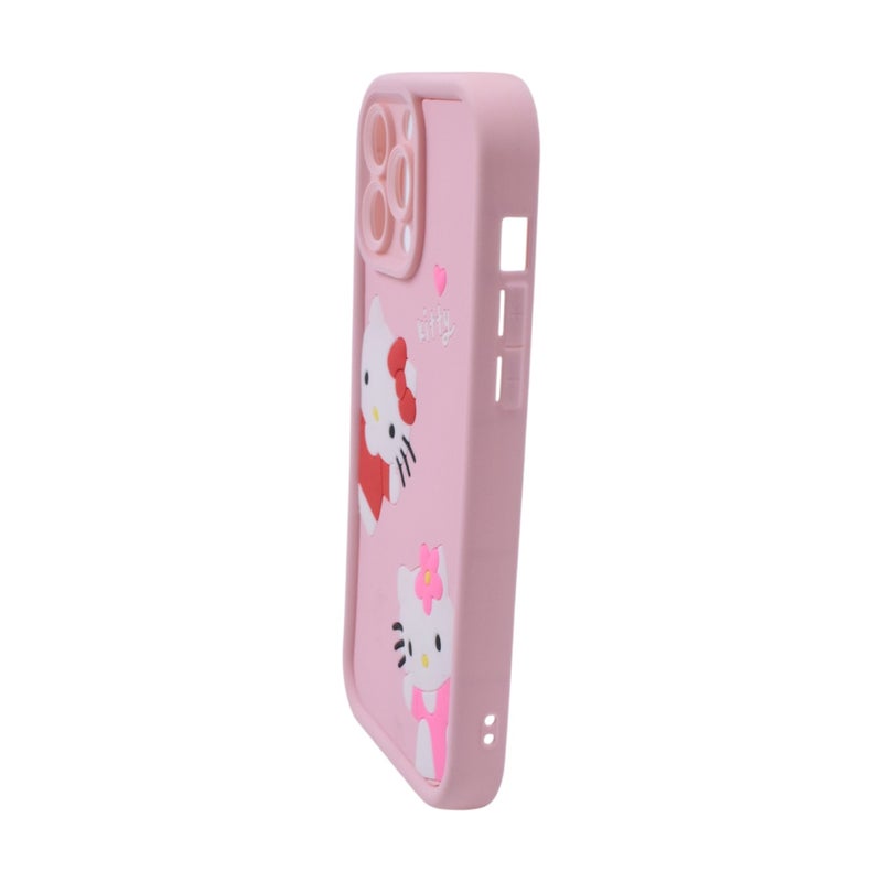 Hello Kitty Plastic Back Cover For Apple iPhone 13 Pro Max - Multicolour - Image 3