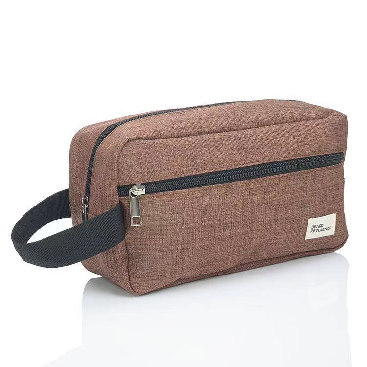 Large Capacity Mens Organizer Handbag 300D coffee 