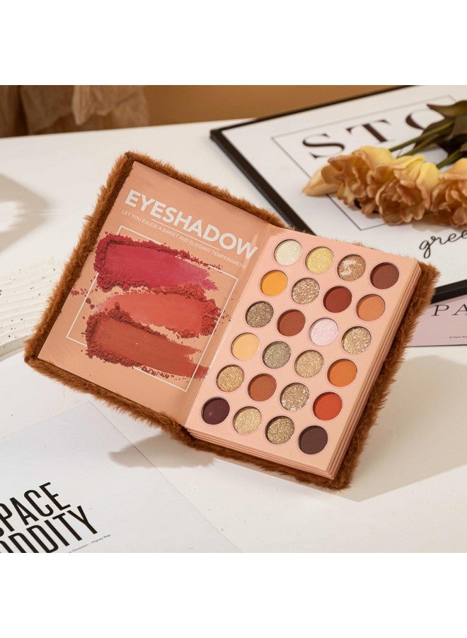 Afflano 4-In-1 Eyeshadow,Highlighter,Blusher Contour,Contour Bronzer Powder Eyeshadow Notebook Palette - Multicolor - Image 2
