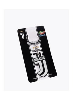 MARIO DRAFTS Juventus Football Club Logo Keychain, Metal Keyring, Black and White  - Image 2