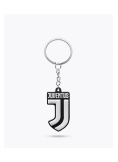 MARIO DRAFTS Juventus Football Club Logo Keychain, Metal Keyring, Black and White  - Image 3