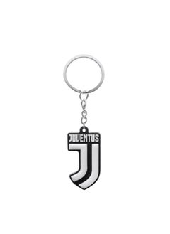 MARIO DRAFTS Juventus Football Club Logo Keychain, Metal Keyring, Black and White  - Image 5