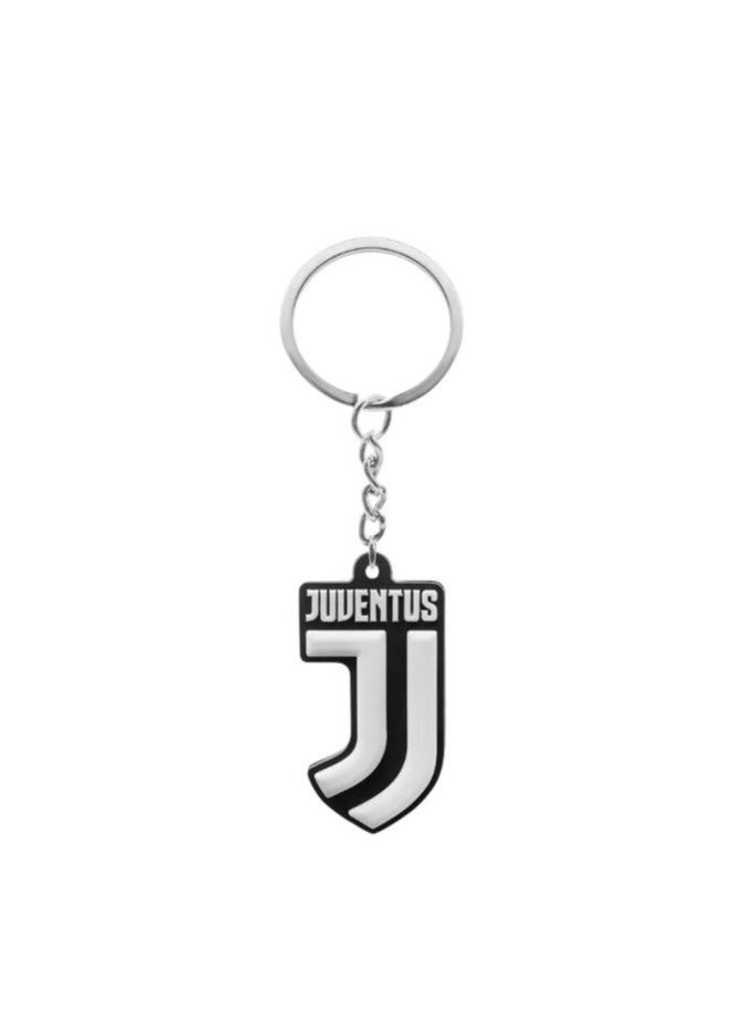 MARIO DRAFTS Juventus Football Club Logo Keychain, Metal Keyring, Black and White - Image 5