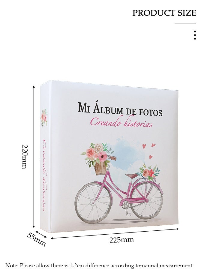 DUNISO ألبوم صور ريترو 200 جيب لصور 6 بوصات ألبوم صور محمول لحفلات الزفاف العائلية والأولاد والبنات - Image 5