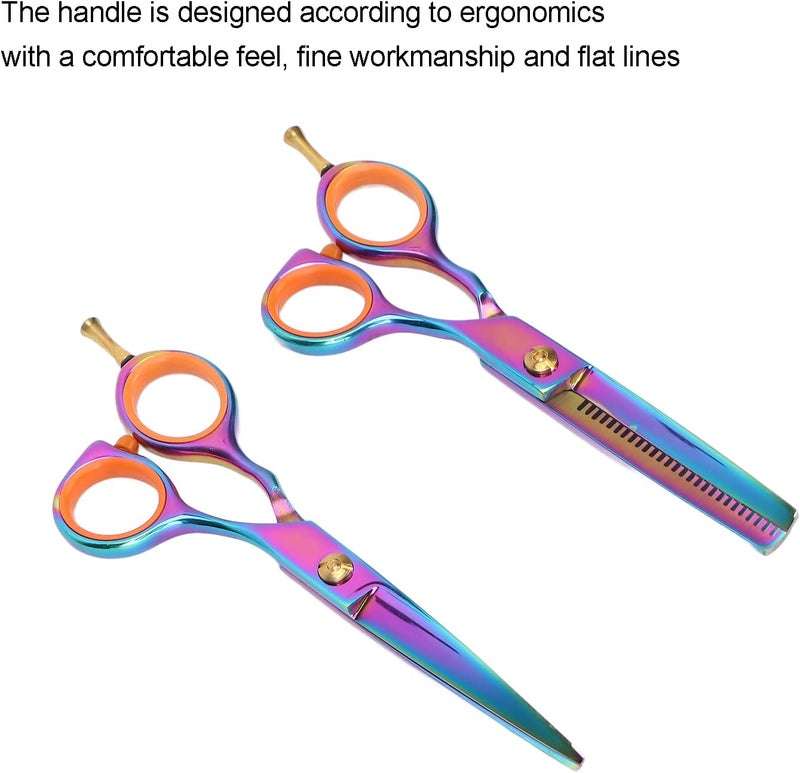 klarako Hair Cutting Scissors Kits,2 Pcs Professional Haircut Scissors with Storage Bag,Hair Cutting Shears for Men Women Pets Hair Salons Barber Shops Home - Image 5