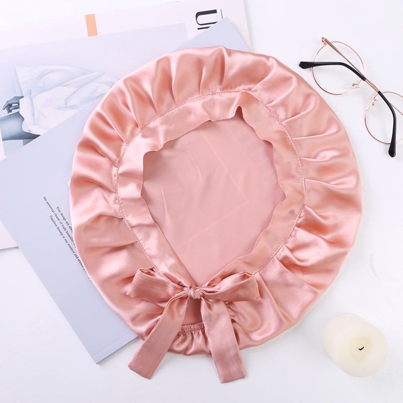 Silk Sleep Cap 16 Momme Silk Hair Cap Silk Sleep Cap Japanese Hat Women'S Hair Cap Custom - Image 1