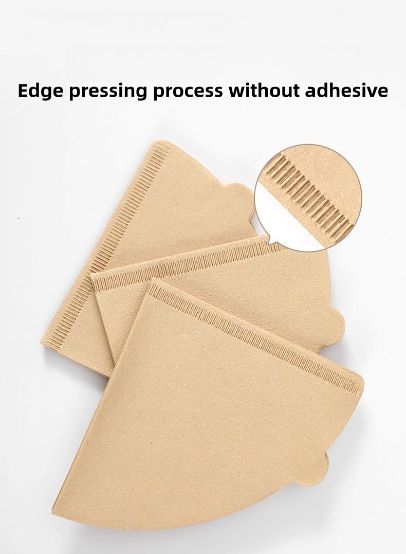 100 pieces of V02 tapered coffee paper filter, simple to use, hygienic and portable  - Image 4