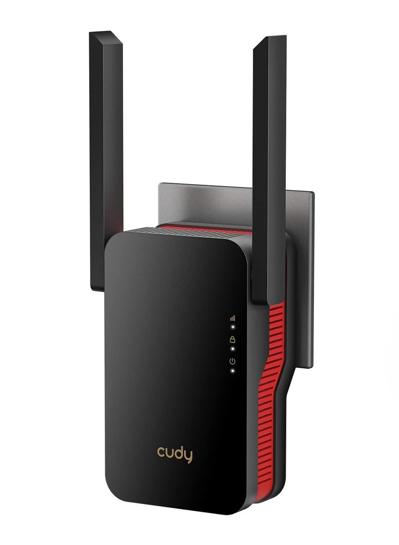 Cudy AX3000 Dual Band Wi-Fi 6 Mesh Range Extender, Signal Booster | 1x Gigabit LAN, AP Mode, WPA3 Security, Wall Plug, Connects 100+ Devices, 2 External Antennas, WPS Setup, Smart Indicator (Cudy RE3000) - Image 1