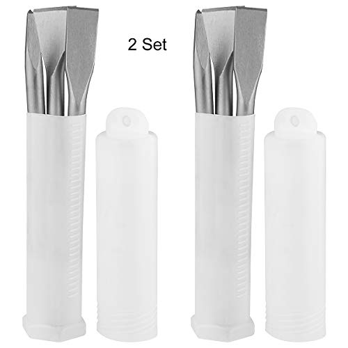 CertBuy 6-Piece SDS Plus Concrete Drill Bit Set - Rotary Hammer Bits Including Point Chisel, 20mm & 40mm Flat Chisels - Image 5