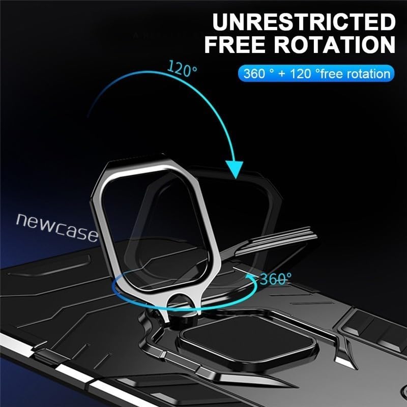 SPAZY CASE® Vivo V40E 5G Back Cover | Dual Layer Armor Defender Full Body Protective + PC Hybrid Kickstand Back Case for Vivo V40E 5G - Image 2
