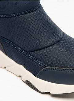 JUNIORS Boys Textured High Cut Boots with Zip Closure  - Image 5