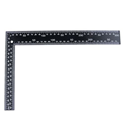Mtsooning Metal L Square Ruler,90 Degree Right Angle Metric and Inches Ruler, 8 x 12inch Double Sided Ruler, Steel Tempered Measuring Tool for Carpenter Framing DIY Leather Handmade Sewing - Image 4
