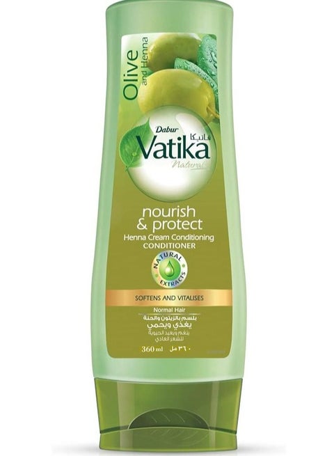Vatika Naturals Conditioner Olive & Henna For Normal Hair - 360 Ml