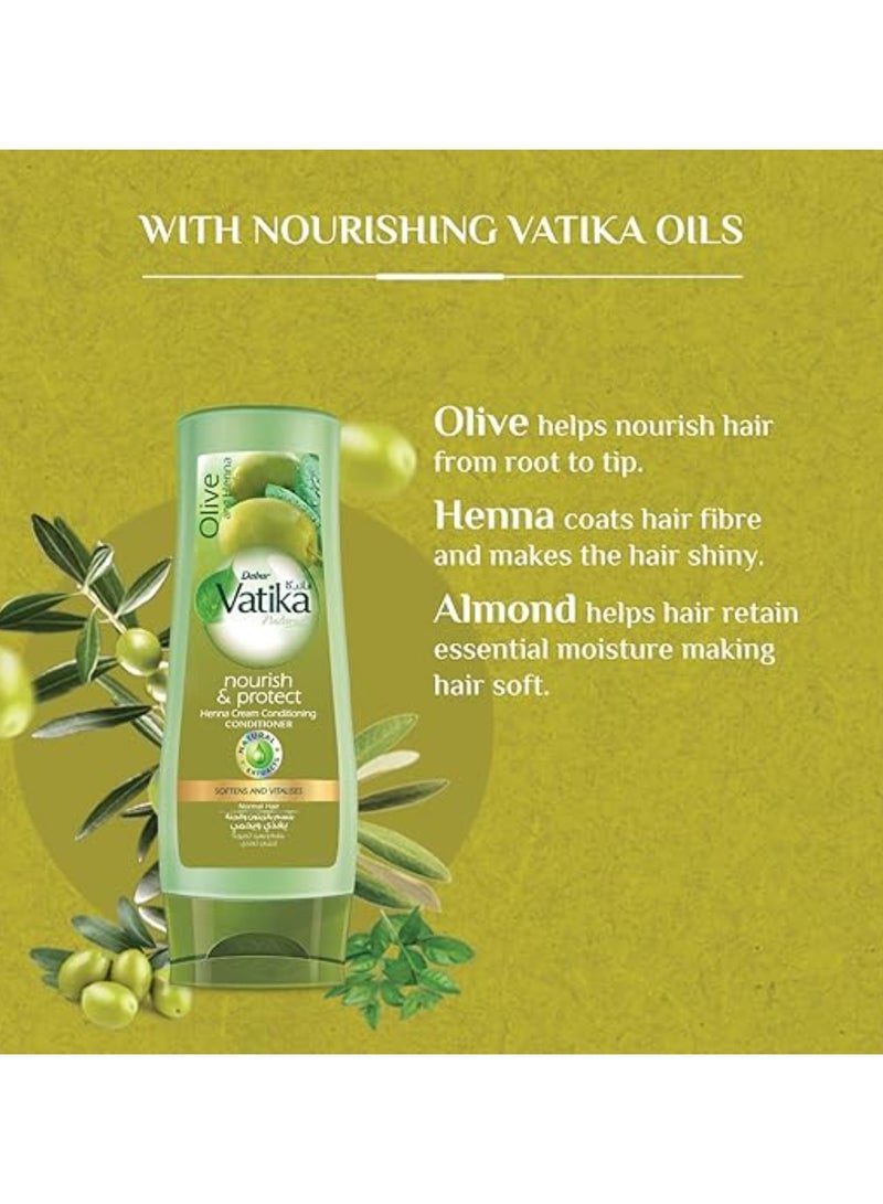 فاتيكا بلسم ناتشورالز بالزيتون والحناء للشعر العادي - 360 مل - Image 5