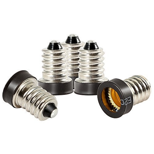ELECTOP 5 Pack E14 to E12 Adapter Converters Light Sockets Lamp Holder - Image 1