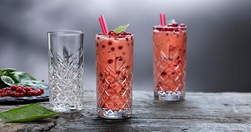 WQR Premium Juice and Water Glasses Set of 6 Transparent, 310ml, Drinking Water Glasses Stylish and Crystal Highball Glasses for Water, Juice and Cocktails (Crystal Glass, 6) - Image 2