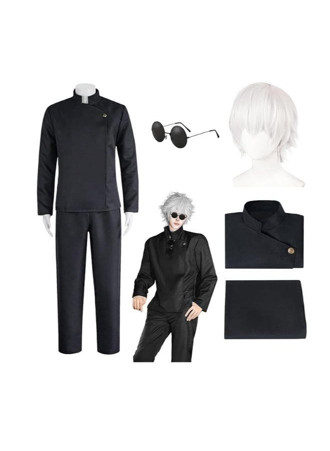 High School Cosplay Costume for Men Women Adult Japenese Anime Cosplay Outfit with Wig Glasses - Image 1