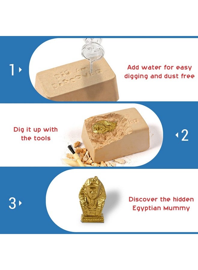 XXTOYS Egyptian Mummy Dig Kit for Adventurous Kids - 6 Collectible Styles! Uncover Mummy Cases, Queen Nefertiti, Bastet Cat and More - Image 4