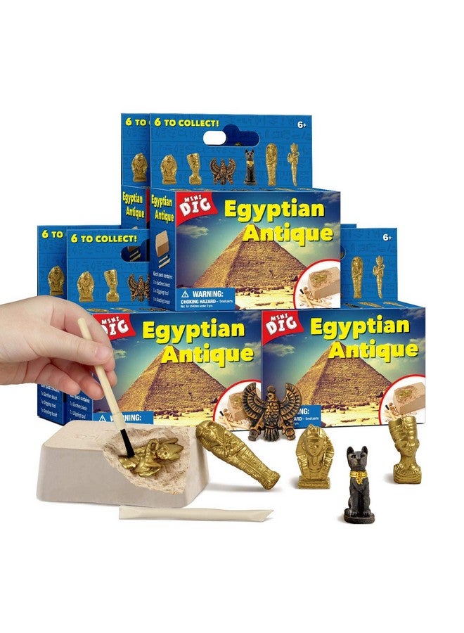 XXTOYS Egyptian Mummy Dig Kit for Adventurous Kids - 6 Collectible Styles! Uncover Mummy Cases, Queen Nefertiti, Bastet Cat and More - Image 1