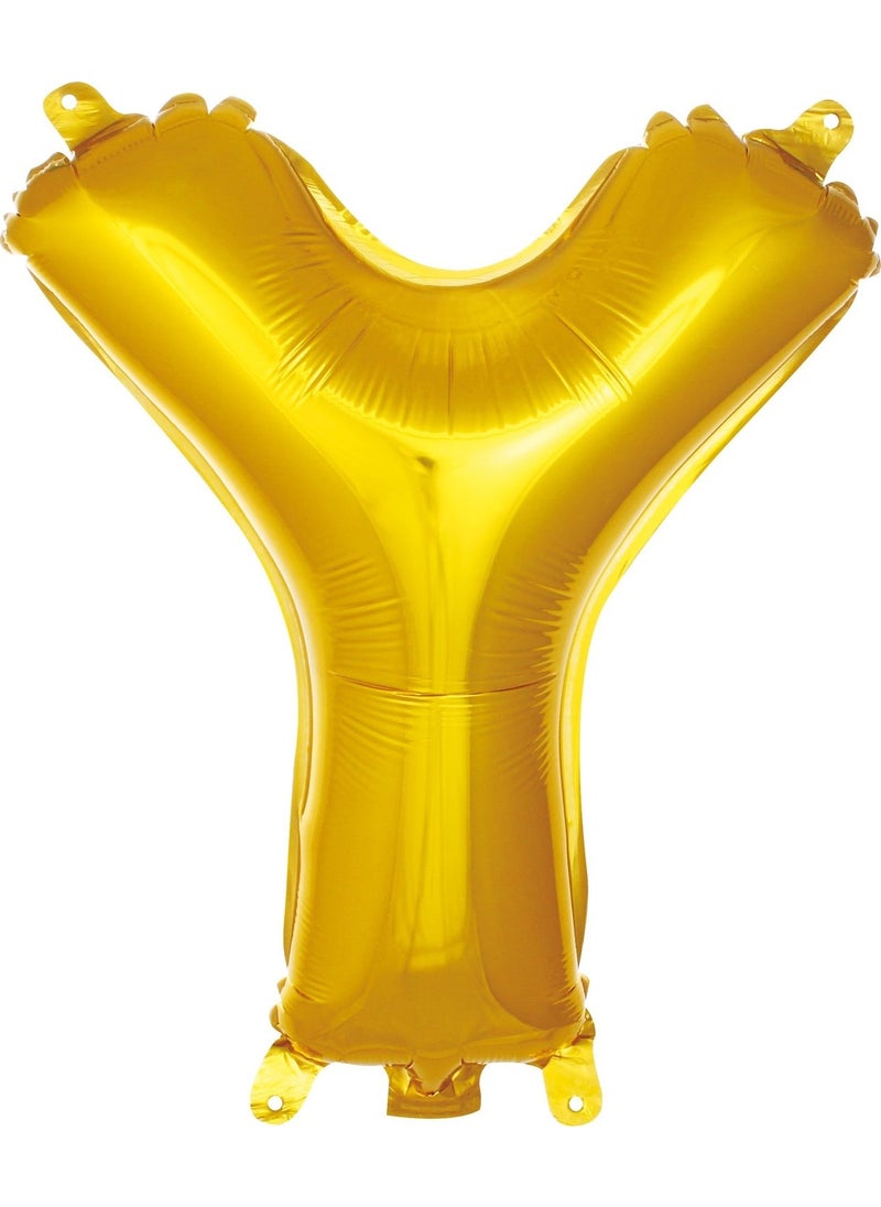 FN - Gold Foil Balloon Letter Y 16" - Image 1