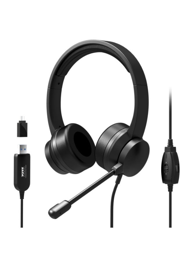 PORT Designs USB Comfortable Stereo Office Microphone Headset - Image 2