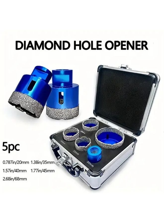 5Pcs M14 Diamond Hole Opener Set 20 35 40 45 68mm Vacuum Suction Drill Bits For Ceramic Tile Marble Granite Concrete Countertops - Image 3