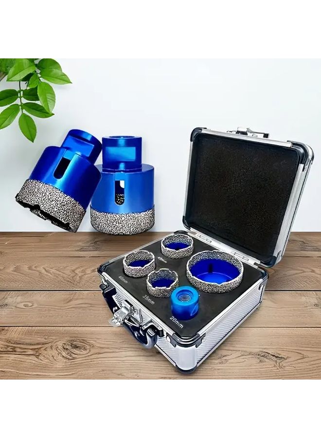 5Pcs M14 Diamond Hole Opener Set 20 35 40 45 68mm Vacuum Suction Drill Bits For Ceramic Tile Marble Granite Concrete Countertops - Image 1
