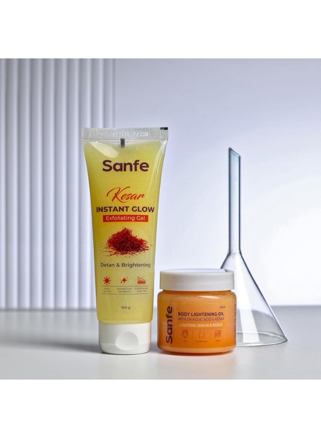Sanfe Kesar Instant Glow Exfoliating Gel 100g - Image 2