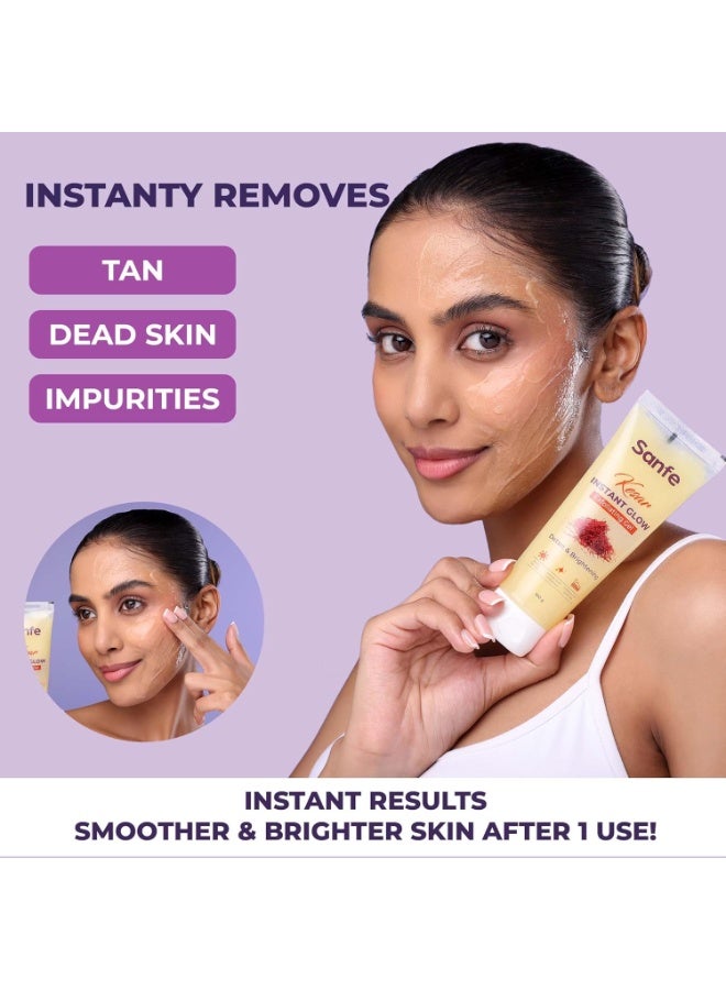 Sanfe Kesar Instant Glow Exfoliating Gel 100g - Image 3