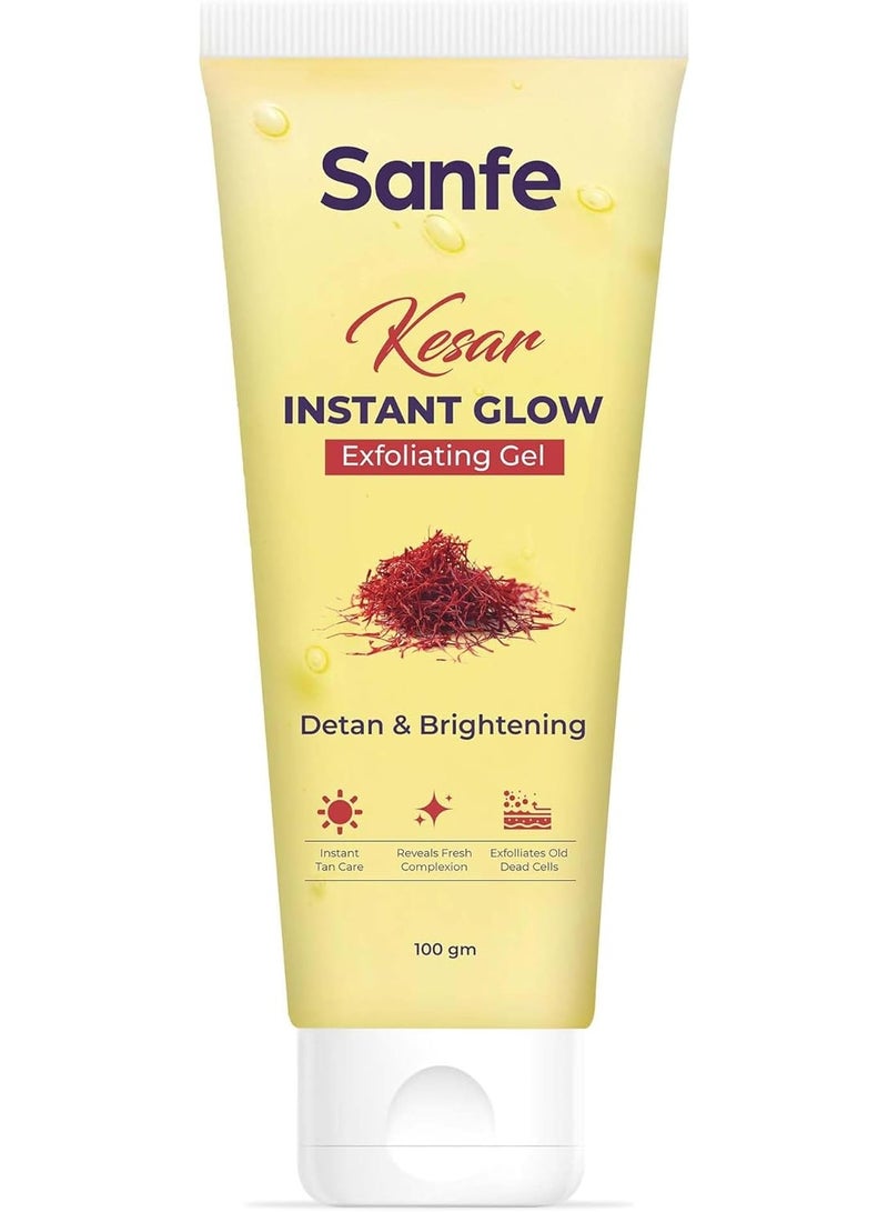 Sanfe Kesar Instant Glow Exfoliating Gel 100g - Image 1