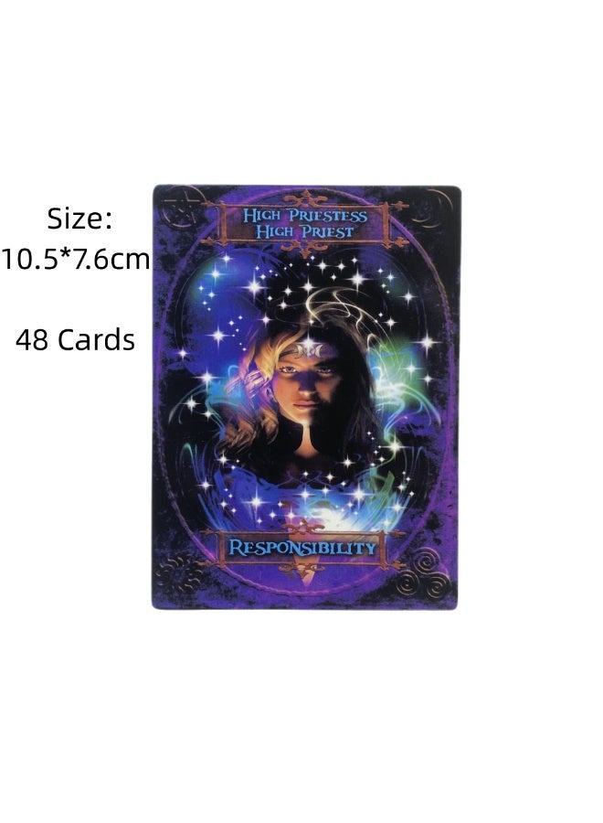 NIBEMINENT Witch Divination Deck - Prophecy Card Set (English Version) - Expanded Edition - Tarot Card Game - Suitable for Party Use - Image 2