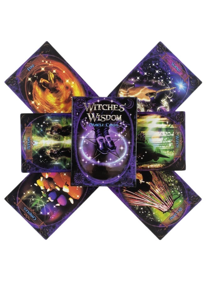 NIBEMINENT Witch Divination Deck - Prophecy Card Set (English Version) - Expanded Edition - Tarot Card Game - Suitable for Party Use - Image 1