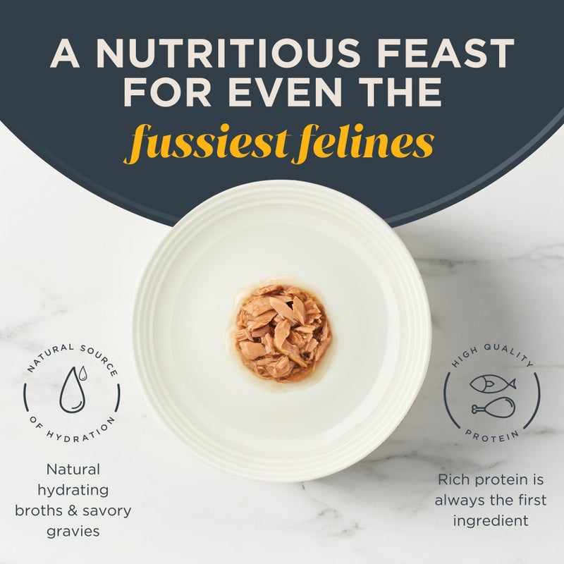 Reveal Natural Wet Canned Cat Food, Limited and Natural Ingredients, Grain Free, High Protein with No Artificial Additives, Tuna in Gravy (24 x 2.47 oz Cans) - Image 4