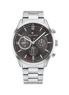 Men Clasp Analog Round Stainless Steel Wrist Watch 1791943 - 44Mm