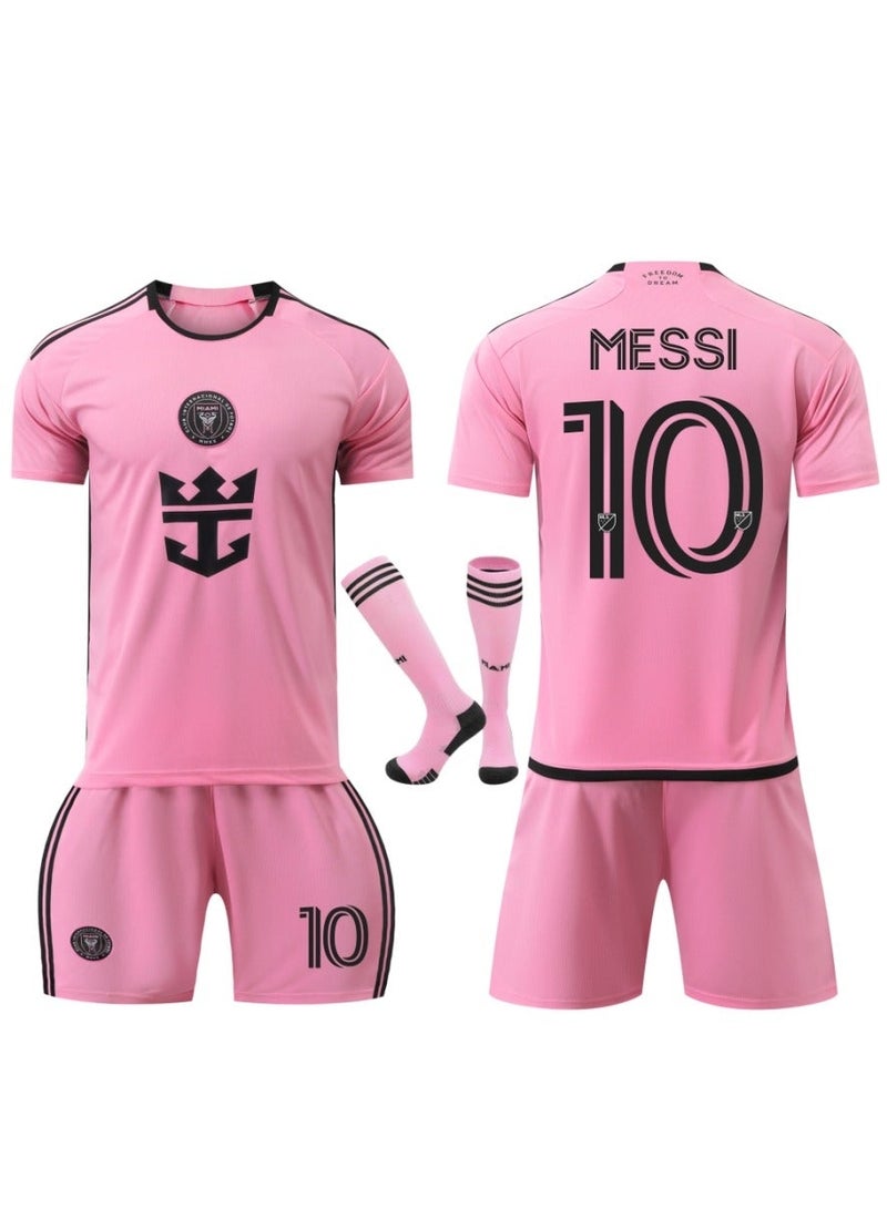 2425 Season Miami Messi Jersey Children's Football Shirt Sportswear Set - Image 5