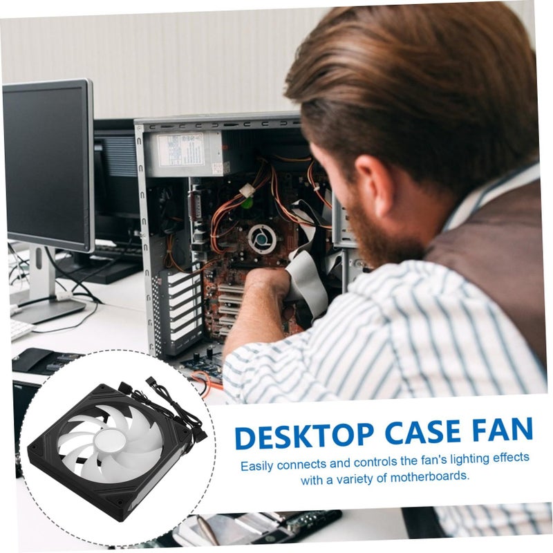 Mirror RGB ARGB PC Case Fan 120mm Quiet Cooling with Motherboard Sync - Image 4
