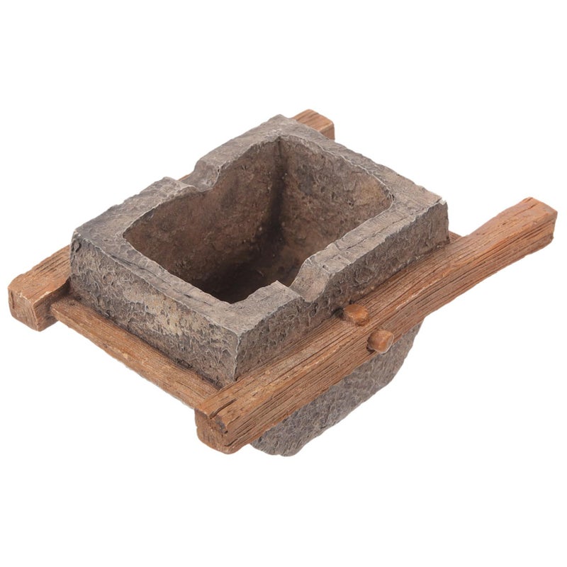 Creative Resin Desktop Ashtray Coffee 10x6cm Smooth Compact Home Office Decor - Image 2
