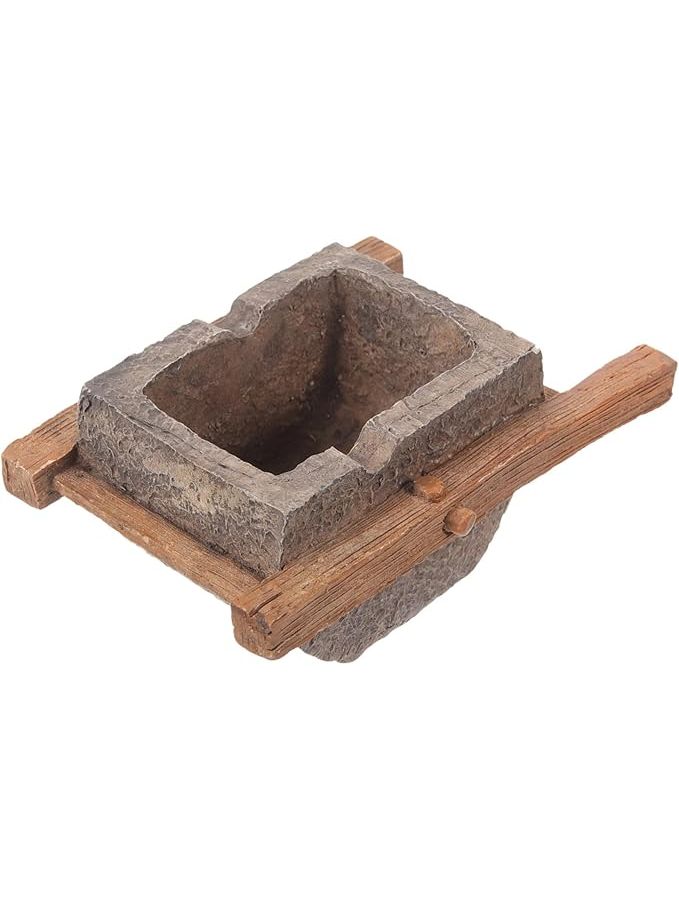 Creative Resin Desktop Ashtray Coffee 10x6cm Smooth Compact Home Office Decor - Image 1