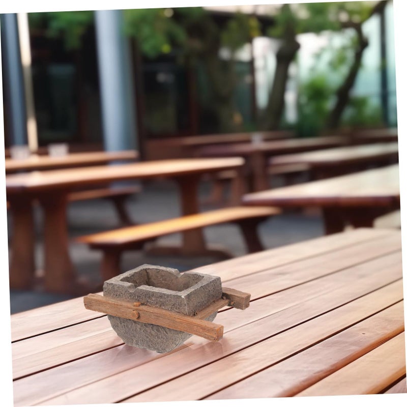 Creative Resin Desktop Ashtray Coffee 10x6cm Smooth Compact Home Office Decor - Image 5