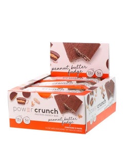 power crunch BNRG, Power Crunch Protein Energy Bar, Peanut Butter Fudge, 12 Bars, 1.4 oz (40 g) Each 