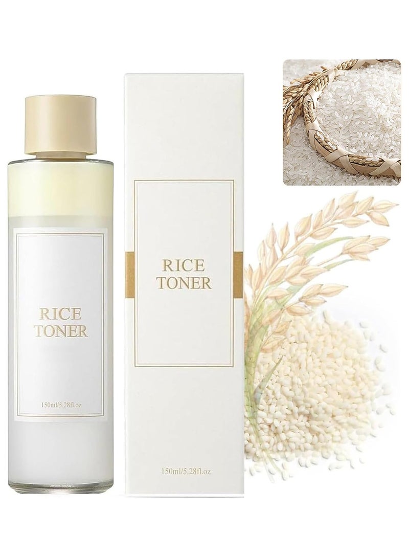 EELHOE Rice Toner | Rice Moisturizer for Face | 150ml Rice Water Toner, Boosting Natural Moisturizer | Rice Extract Moisturizing Toner for Dry, Sensitive Skin Deep Hydration, Skin Care - Image 1
