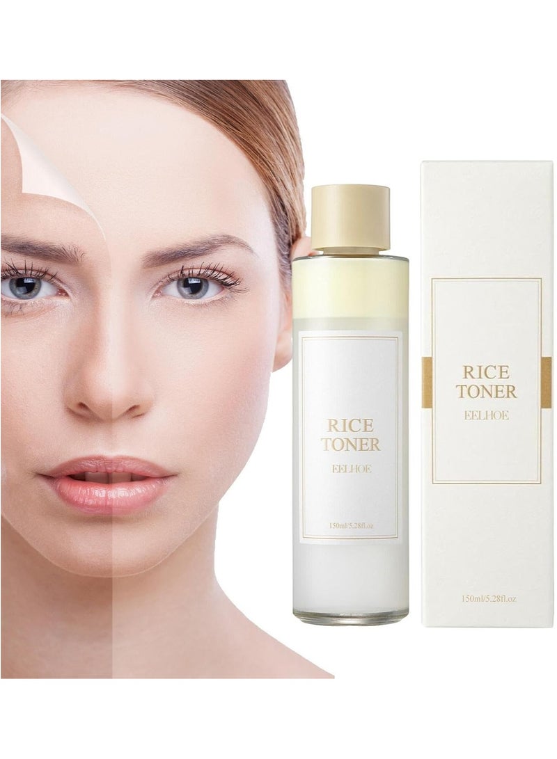 EELHOE Rice Toner | Rice Moisturizer for Face | 150ml Rice Water Toner, Boosting Natural Moisturizer | Rice Extract Moisturizing Toner for Dry, Sensitive Skin Deep Hydration, Skin Care - Image 3
