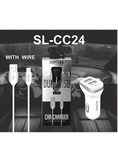 SOniLEX SL-CC24 Car charger dual port compatible with IOS & android  - Image 1