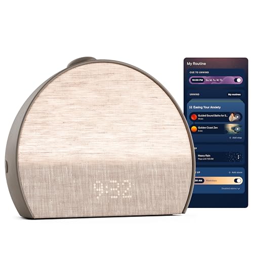 Hatch Baby Hatch Restore 3 Sunrise Alarm Clock, Sound Machine, Smart Light (Cocoa) - White Noise, Screen-Free Sleep Routine - Image 1