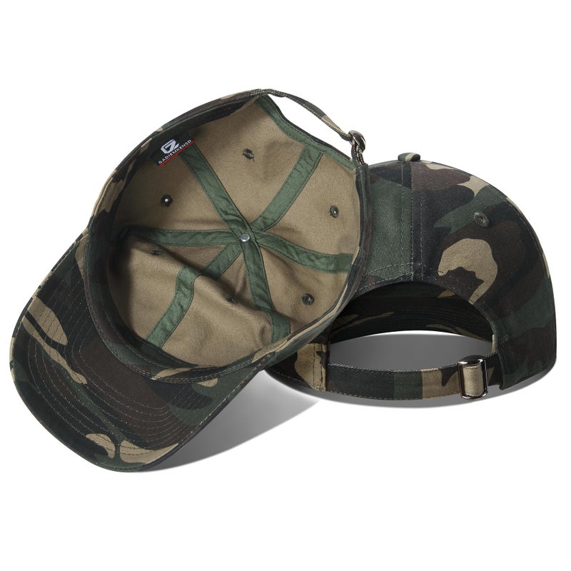 GADIEMKENSD Blank Baseball Cap Washed Cotton Hat for Men Women Unconstructed Soft Basic Hat Unisex Custom Items Plain Caps Dad Hats for Outdoor Sports Golf Running Hiking Camo Army Green - Image 4